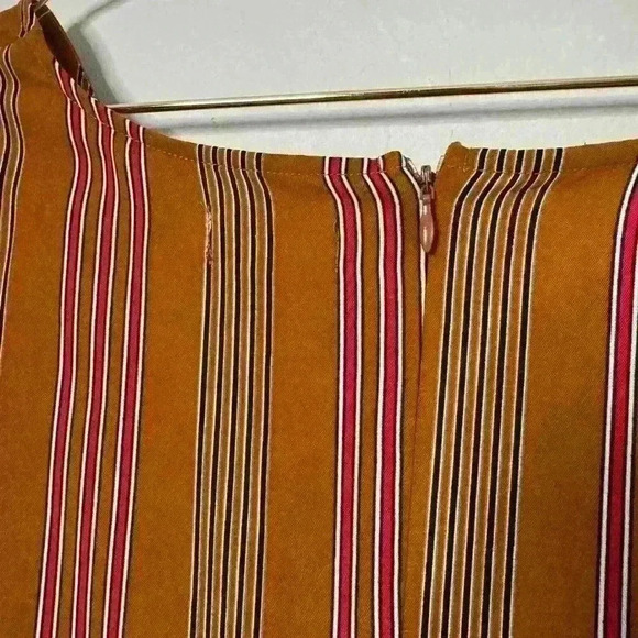 Roolee Orange Short Sleeve Stripped Jumpsuit Size XXL NEW - Picture 10 of 11